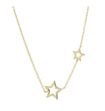 Twin Star Necklace