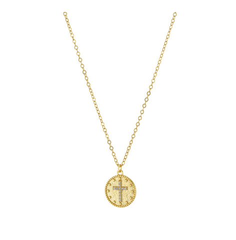 Matte Cross Necklace