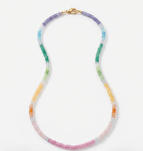 Rainbow of Sunshine Beaded Necklace