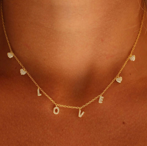 Love Heart Necklace (More Metals)