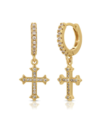 Gothic Cross Earrings