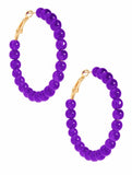 Glass Beaded Hoops (More Colors)