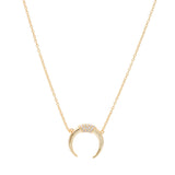 Pave Horn Necklace