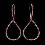 Fancy Accented Teardrop Earrings