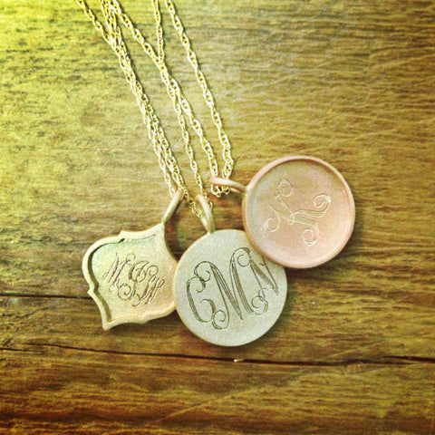 Buy Initial Necklace Gold, Initial Disc Necklace, Delicate Gold or Silver  Necklace, Personalized Jewelry, Gold Letter Charm Necklace, Monogram Online  in India - Etsy