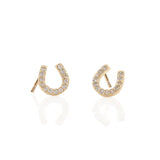 Pave Horseshoe Studs