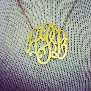 NECKLACE - Lace monogram (mm) ngy
