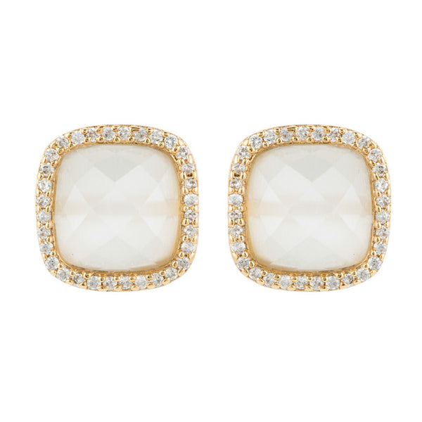 Aubra Detailed Square Stud – Gemma Collection
