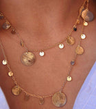 Long Coin Necklace (More Metals)