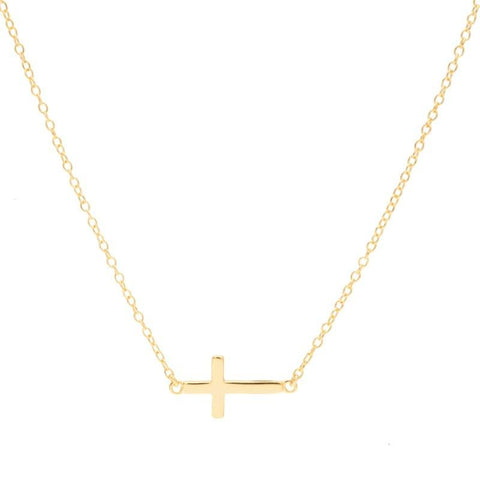 Flat Cross Necklace